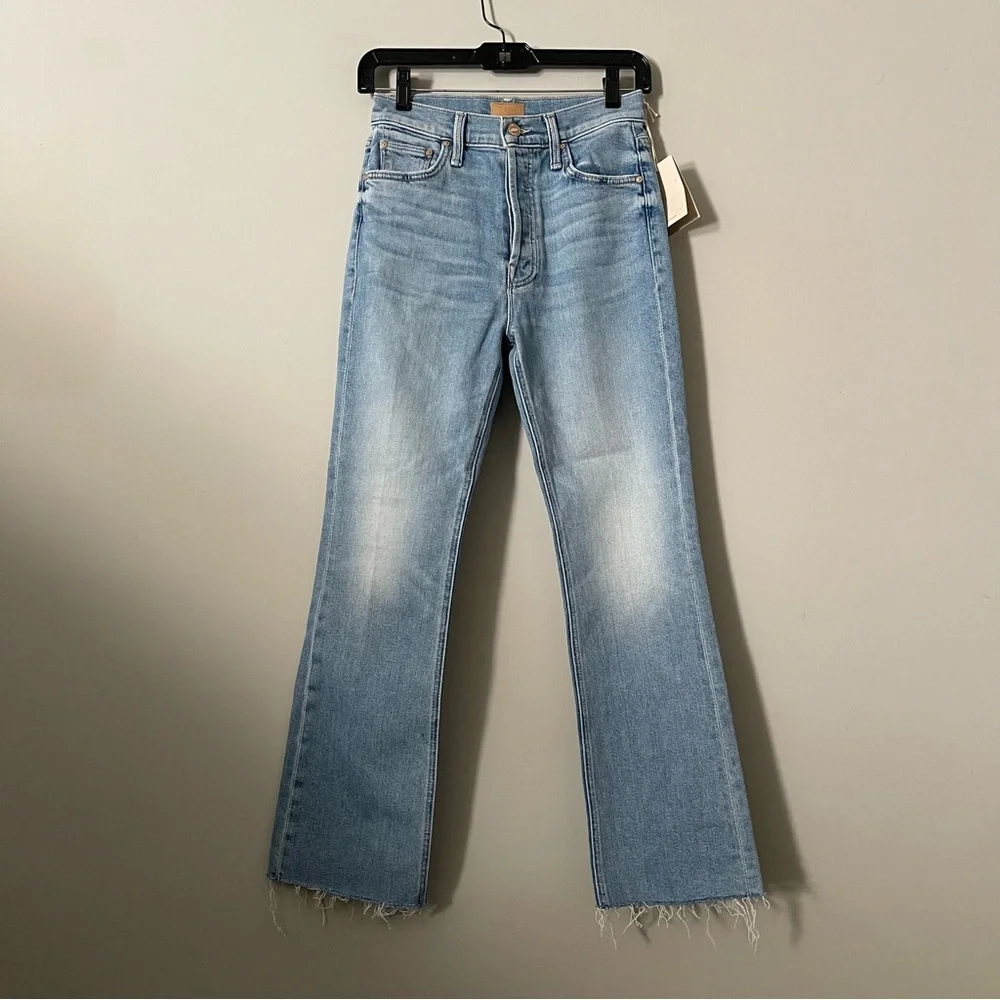 MOTHER The Tripper Flood Fray Jeans Size 25 NWT